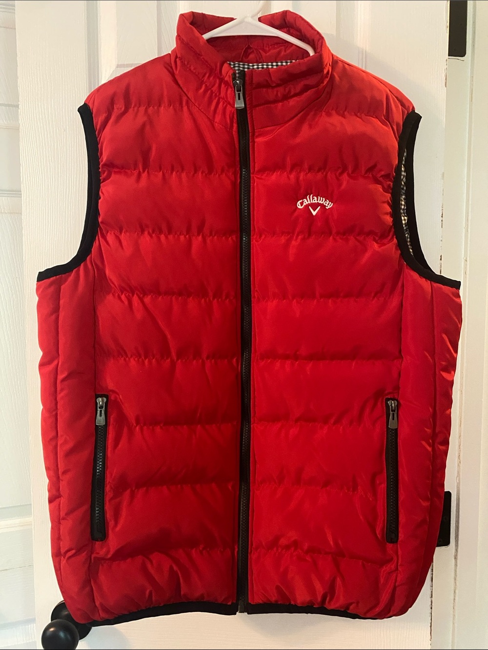 Callaway Golf Red Quilted Puffer Vest